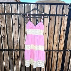 NWT VINTAGE BETSEY JOHNSON Punk Label Lace Pleated Midi Dress